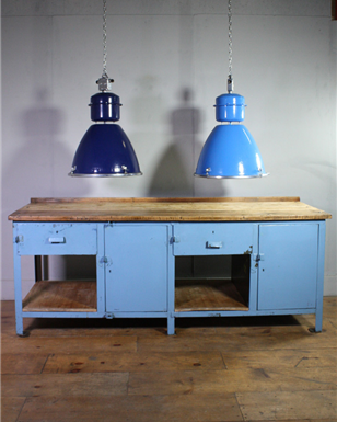 Large Light Blue Workbench
