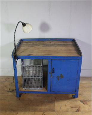 Blue Industrial Cabinet