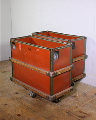 Red Industrial Storage Trolley