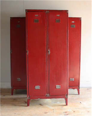 Red Metal Lockers