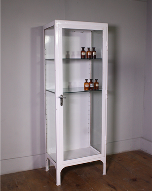 Single Door White Medical Cabinet