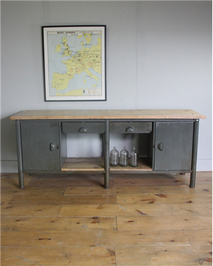 Grey Industrial Workbench