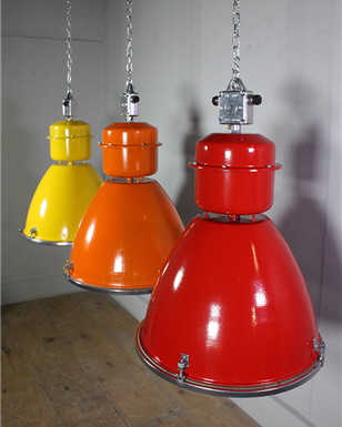 Coloured Czech Industrial Lights 