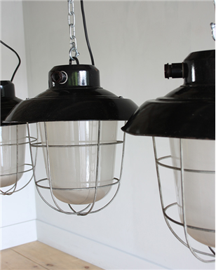 Czech Industrial Caged Lights