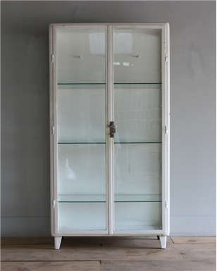 white medical cabinet