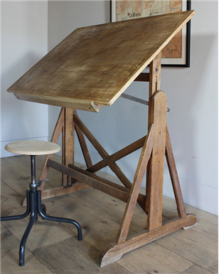wooden architect table
