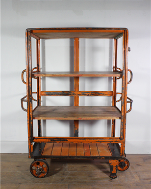 Large Orange Storage Shelving