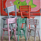 Children's Coloured Wooden Chairs