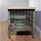 Green Distressed Meshed Workbench
