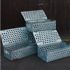 Metal Holed Crates