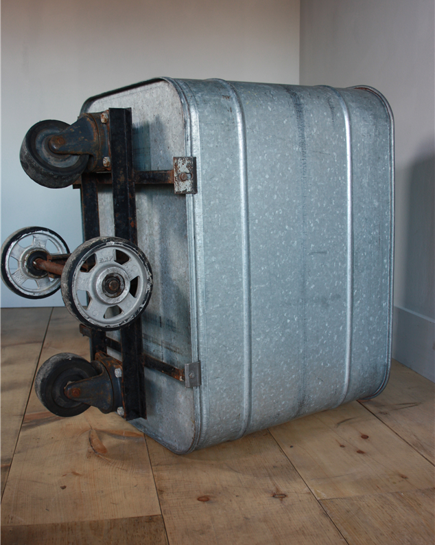 galvanised wheeled carts