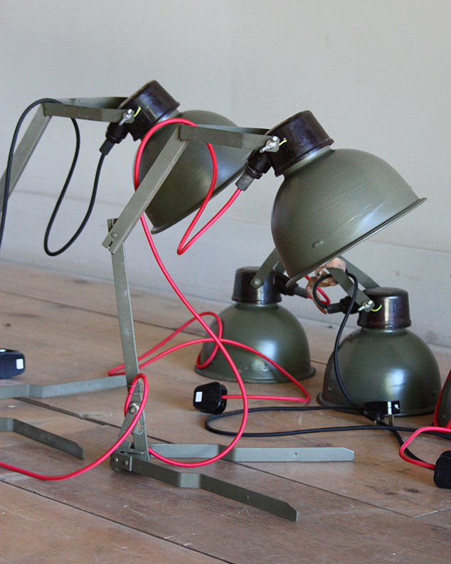 czech army table lights