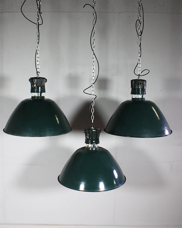 French Green Pendant lights