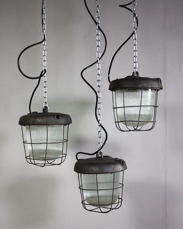 Industrial Caged lights