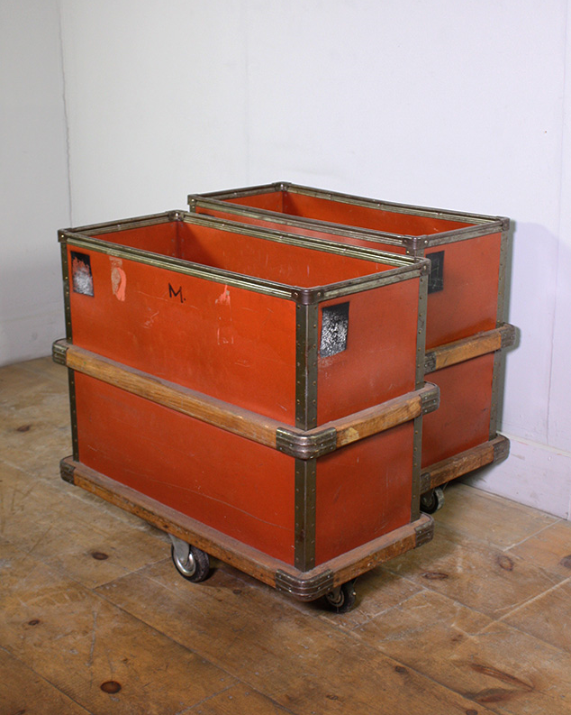 Red Industrial Storage Trolley