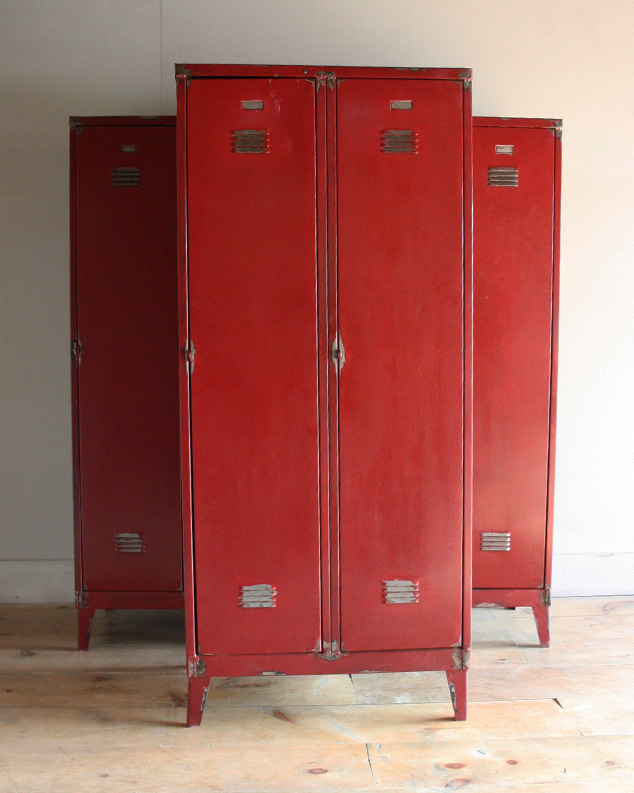 Red Metal Lockers