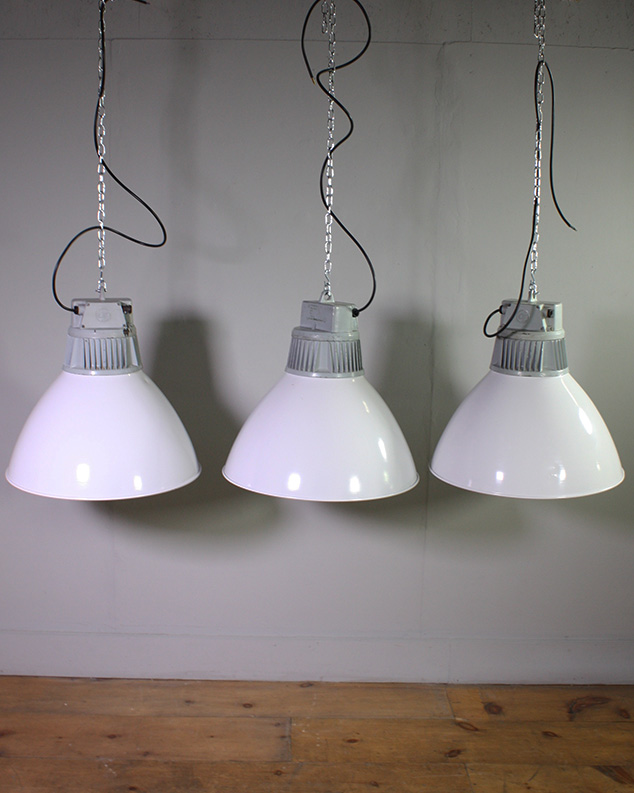 White Industrial Pendant Lights