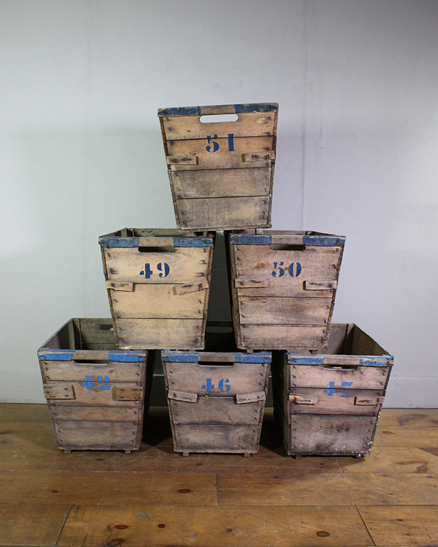 French Wooden Crates