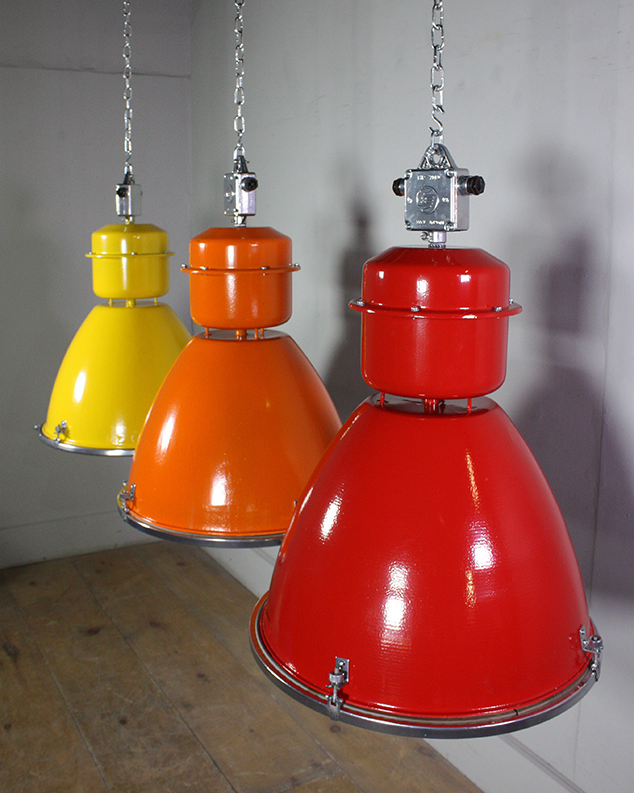 Coloured Czech Industrial Lights 