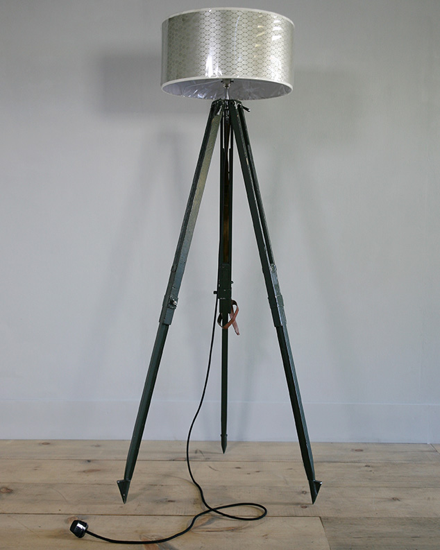 green standard lamp