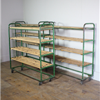 Green Shelving Trolley