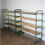 Green Shelving Trolley