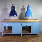 Large Light Blue Workbench