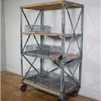 Blue Industrial Shelving