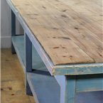 Blue 3 Metre Wooden Table