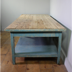 Blue 3 Metre Wooden Table