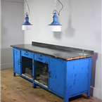 Large Metal Blue Workbench