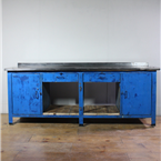 Large Metal Blue Workbench