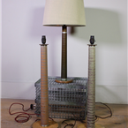 Coloured Bobbin Table Lamps