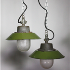 Small Czech Green Pendant Lights