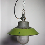 Small Czech Green Pendant Lights