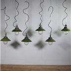 Small Czech Green Pendant Lights