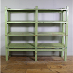 Light Green Wooden Shelving Unit