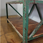 Green Industrial Worktable