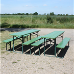 Green- German Table and Bench Sets - Oktoberfest (220cm) 