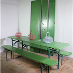 Green- German Table and Bench Sets - Oktoberfest (220cm) 