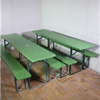 Green- German Table and Bench Sets - Oktoberfest (220cm) 