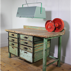 Green Multi Drawer Workbench