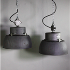 Grey Metal Industrial lights