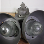 Grey Metal Industrial lights