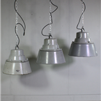 Industrial Grey Lights with Glass Shades