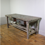 Grey Two Drawer Workbench