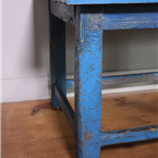 Large Industrial Blue Table