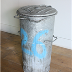 Large Galvanised Dustbins