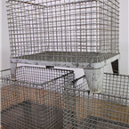 Large Metal Crates with Feet