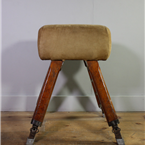 Vintage Suede Pommel Horse